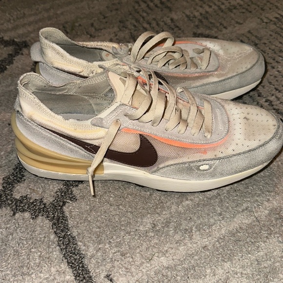 Nike Waffle One Men\'s Shoes Natural/Light Bone/Coconut Milk DA7995-102‎ Size 9